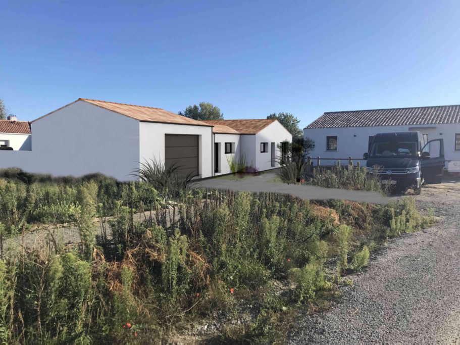 CONSTRUCTION MAISON + LOCAL PRO PERMIS de Construire d'une maison d 'habitation et un local professionnel sur une parcelle de 430m2 en lotissement sur Saint Hilaire de Riez
